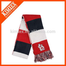 wholesale custom acrylic stripe knit scarf